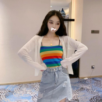 2023 Spring and Autumn new women can wear knitted shirts and thin sunscreen coat womens coat sweater and summer