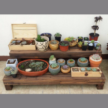 Carbonated Solid Wood Steps Outdoor Flower Racks Bathroom Pedaling Balcony Patio patio Flowers Fields Garden Flowers multimeat racks