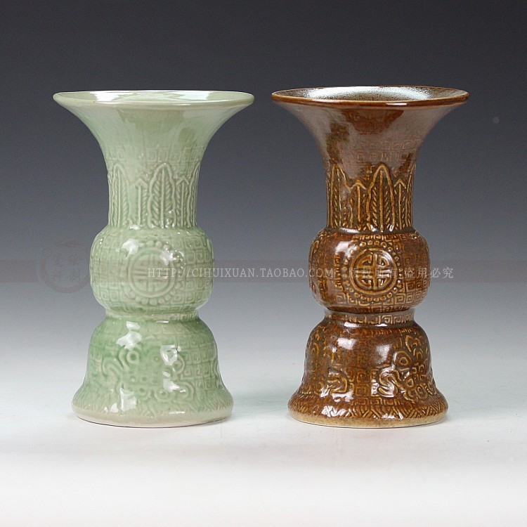 Jingdezhen ceramic is put flower implement floret bottle ceramic antique porcelain vase home decoration