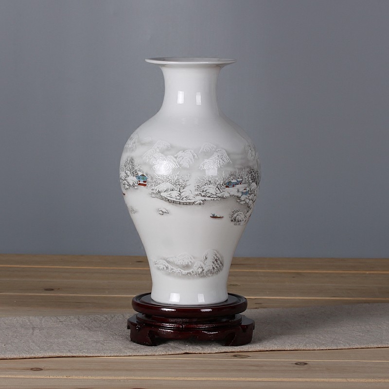 The Vase of jingdezhen ceramics flower arrangement, household act the role ofing is tasted furnishing articles sitting room decorations