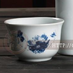 Jingdezhen ceramics ceramic cup warm wine pot cup with half jins temperature wine pot yellow glass in a cup