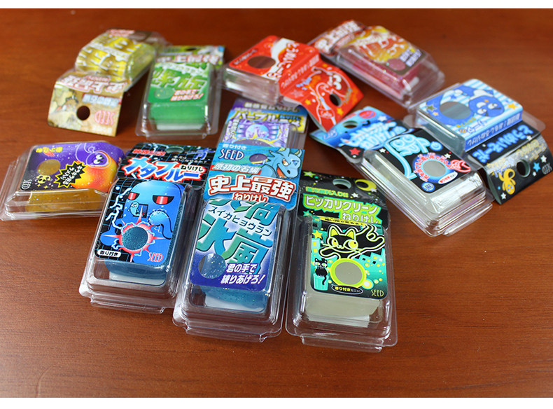 seed丨日本进口 透明彩 萌软香味夜光闪光金属 可塑橡皮