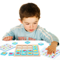 Montessori right brain development training card Photographic memory board Early education Instant memory Palace grid board Concentration game