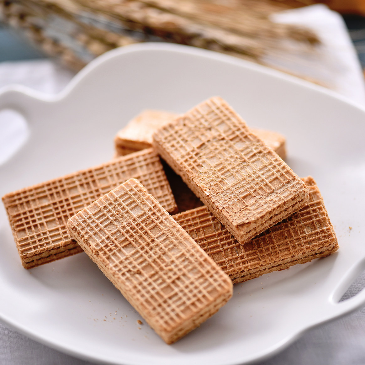 日本bourbon国产豆乳威化饼干约120g 16枚 059