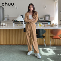 Chuu Korea Summer Short Suite Costume Sensor Fashion Career Set Two-Piece Set