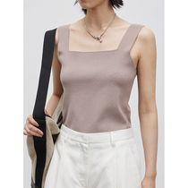 RandomPiece summer new style Chu Pearl Yarn H Type Basic Comfort Flat opening harness Knitted Vest Woman 100 lap