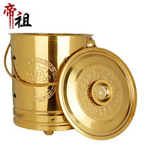 Stainless steel paper barrel burning gold barrel Gold barrel Gold barrel treasure barrel incineration barrel burning barrel burning barrel ingot furnace paper barrel