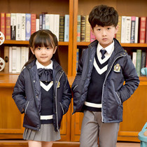 Kindergarten uniform childrens clothing autumn and winter British Academy style school uniform rushing jacket jacket junior high school students class uniform