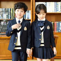 Suit school uniforms Kindergarten uniforms children Spring and Autumn Winter British Academy style first grade pupils class uniforms