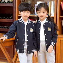 Primary school childrens school uniforms Childrens clothes baseball clothes Spring and autumn Winter Three sets of kindergarten garden clothes sportswear suit suit