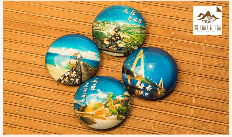 中国特色城市旅游风景纪念品海南三亚天涯海角海口定制磁贴冰箱贴