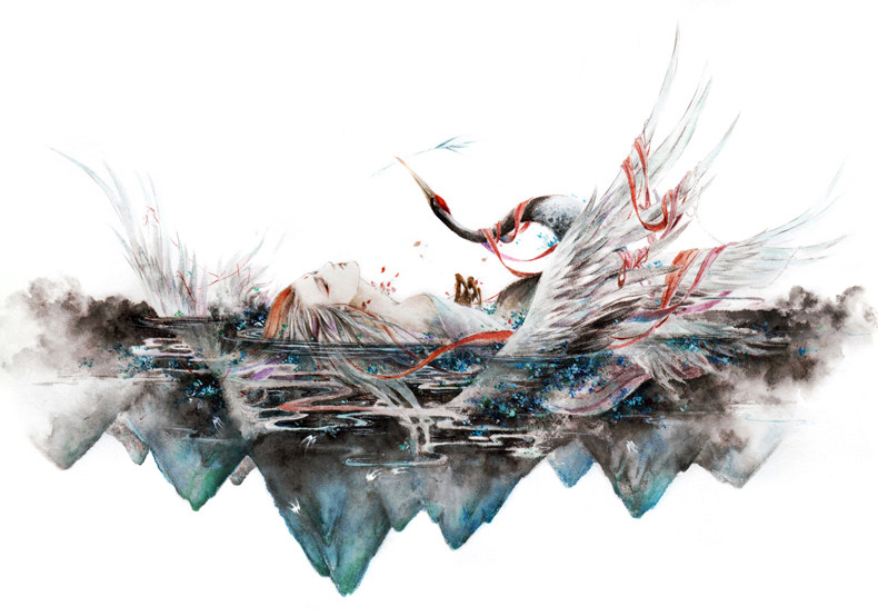 正版洛煌笈杉泽画集vikilee李一帆国风美学画风黑白画意古风插画集