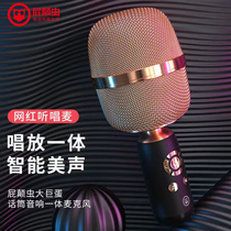 Fart bug Q3 audio microphone Sound card integrated Bluetooth microphone comes with speaker National wireless K song artifact