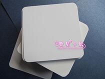 Square 350g White Beef Card Boxed Blank Word Card Baby Literacy Early Learning Letter Card Glossy White