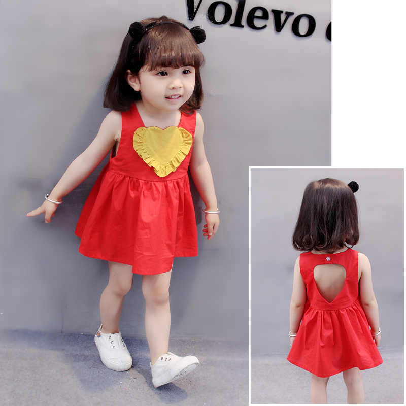 Female baby dress summer dress 2018 Korean girl skirt princess dress 6 months infant children\u002639;s 