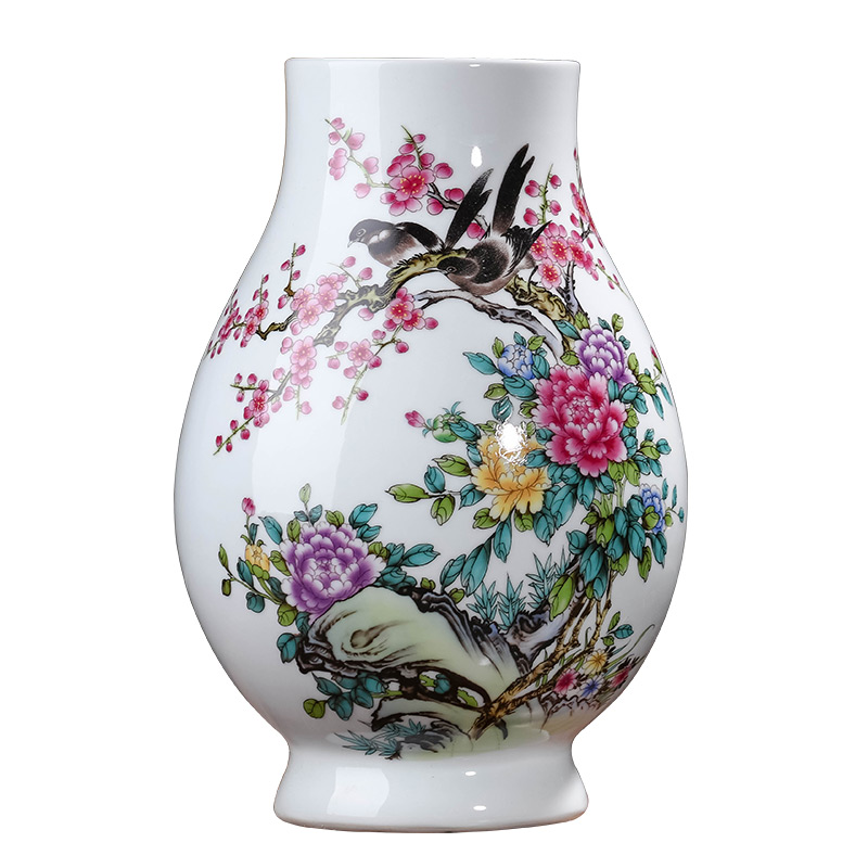 Jingdezhen ceramics vase furnishing articles flower arranging big sitting room wide expressions using dry flower of TV ark, of Chinese style household ornaments