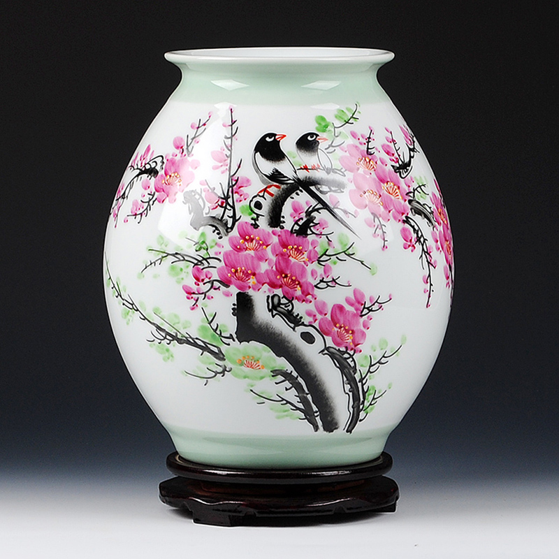 Jingdezhen ceramics celebrity virtuosi master hand - made beaming vase furnishing articles flower arrangement sitting room adornment