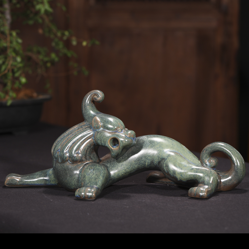 Jingdezhen ceramics from imitation bronze its dragon new Chinese style decoration feng shui sitting room adornment handicraft furnishing articles