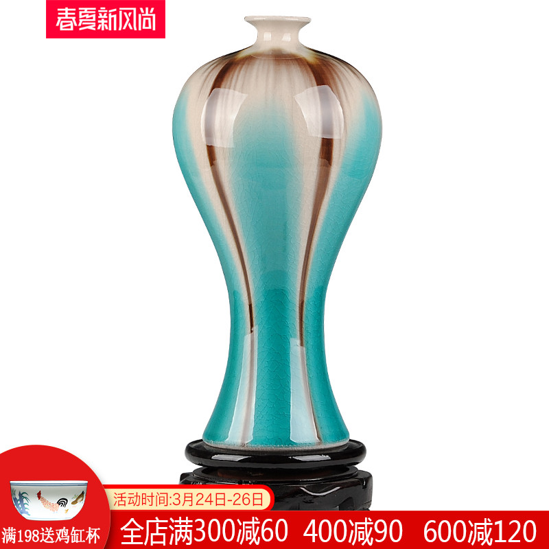 Jingdezhen ceramics creative process variable crackle vase sitting room place decoration home decoration