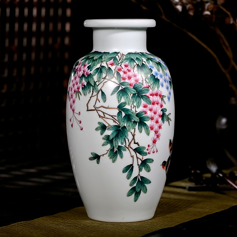 The Master of jingdezhen ceramics hand - made pastel sabingga sukdun dergici jimbi vases, flower arranging rich ancient frame sitting room porch place