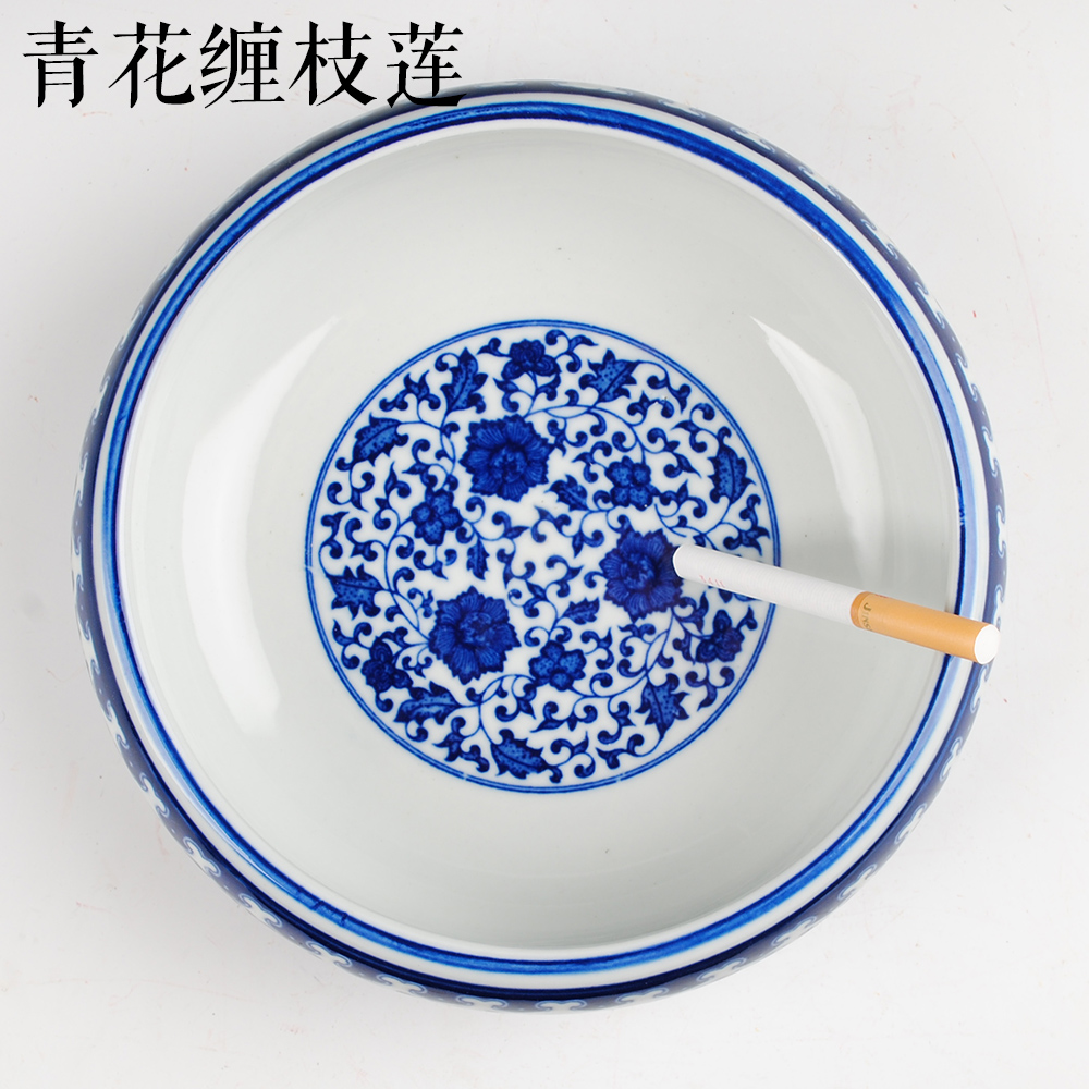 Jingdezhen ceramics tea table ashtray creative modern Chinese style restoring ancient ways is themed restaurant office furnishing articles in the living room