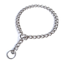 Dog stainless steel P chain Free chain Snake chain Teddy Golden retriever horse dog Stainless steel collar Dog chain Dog collar p chain