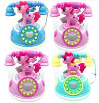 Creative fun multi-function pony phone Six packs Early education music Infant children educational toys