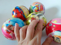 Childrens baby bath swimming ball Leather ball Foam solid sponge ball Bouncing ball Toy ball