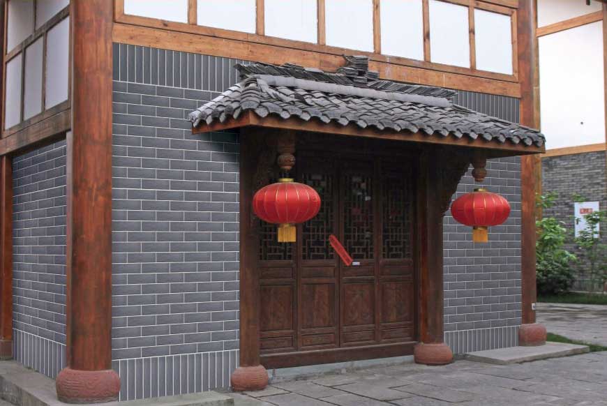 仿古青瓦花边 花沿瓦 仿古瓦片 反式滴水瓦 反滴水 仿古屋檐瓦