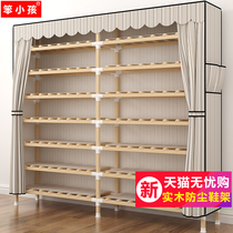 Simple shoe cabinet multi-layer household large-capacity dustproof storage artifact placed at the door shoe shelf indoor beautiful economical economy