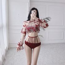 Tuk-dot Han Shang South Korea Requins Shot Bikini Three sets of swimsuit womens small breasts to woo spa swimsuit