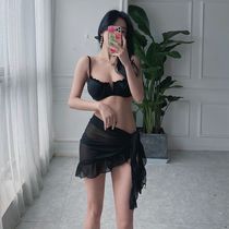 Tuk-dot South Korean Korean Bikini swimsuit Three sets of small breasts to woo steel TOA 2021 new spa swimsuit women