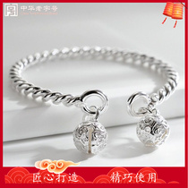 S999 Pure Silver as the official flagship store rings one step at the bell bracelet female young jingle bracelet girlfriends