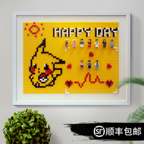 Meter box distribution box Decorative painting punch-free electric switch box Modern building block doll painting electric switch box diy creativity