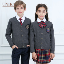 British Academy style class clothes kindergarten Garden clothes spring and autumn sweaters primary school uniforms autumn and winter three-piece sweater