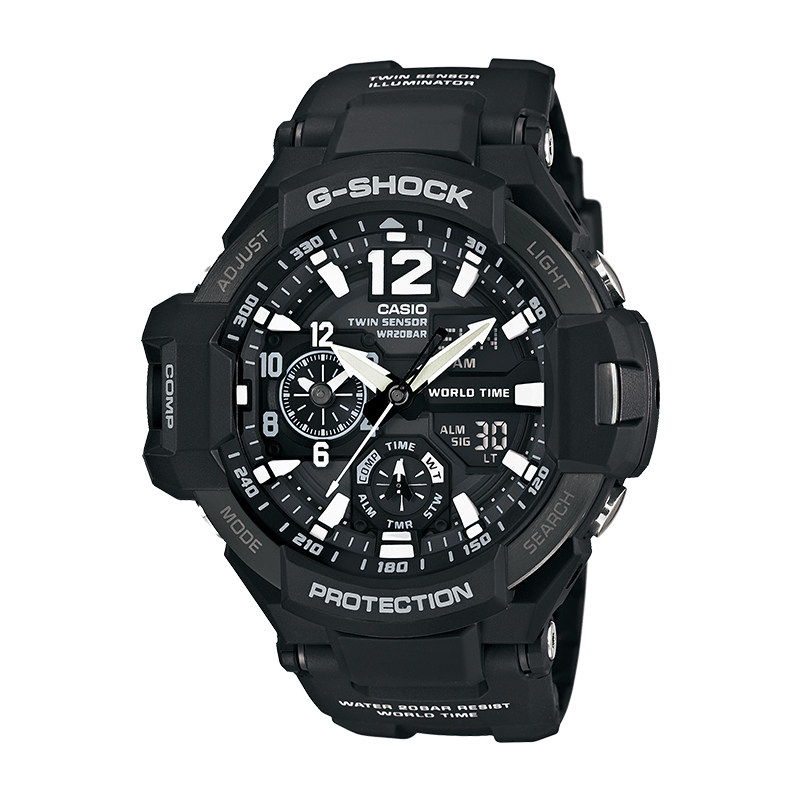 【分期购】g-shock航空系列ga-1100户外运动手表防水石英表gshock