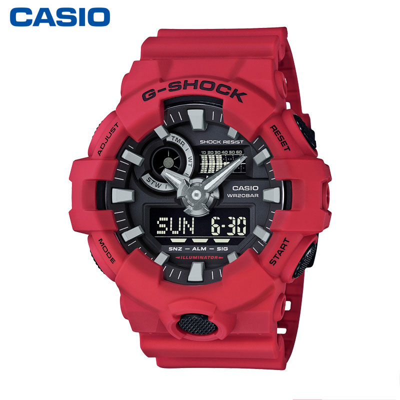 Casio/卡西欧G-SHOCK GA-700 时尚潮流运动防水男表 双显电子表男产品展示图1