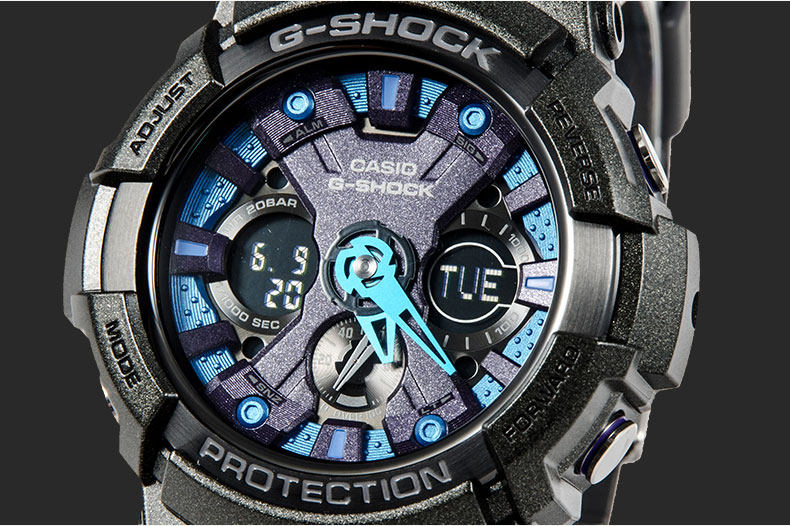 正品卡西欧手表 ga-200sh 防水防震男士手表时尚男表石英表