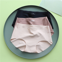 Thin breathable one piece of seamless underwear girl solid color polished waist youth simple sexy breifs autumn and winter