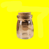 Cork pudding glass bottle creative gift bottle wishing bottle drifting Lucky Star bottle candy bottle Nebula bottle pudding bottle