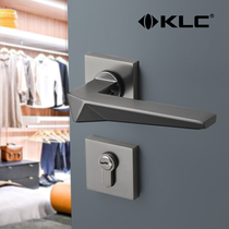 KLC door lock indoor bedroom door lock Nordic style magnetic suction silent toilet door lock household universal type