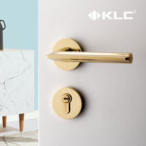 KLC door lock indoor bedroom door lock household Universal Toilet wooden door lock silent magnetic lock lock handle