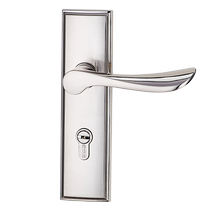 KLC door lock indoor bedroom solid wood door lock European simple split door lock brushed lock door handle