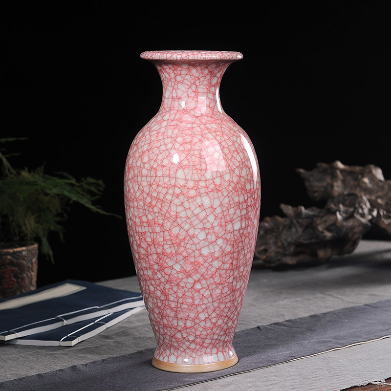 Jun porcelain of jingdezhen ceramics ice crack vases, wine ark, decoration living room TV cabinet office furnishing articles