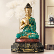 New Chinese-style Buddha Buddha statue ornaments living room porch cabinet safe Zen home decoration Crafts furnishings