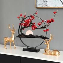 Light luxury new Chinese desktop ornaments creative living room porch wine cabinet TV cabinet home decoration housewarming gifts