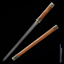 Town Residence Treasure Sword Hand Knife Sword Cutter Defense Body Cold Weapon Long Sword Martial Arts Hard Sword Integrated Bronze Dress Sword Unopened Blade