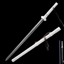 Dragon Springs City Sword Town House Treasure Sword Martial Arts Integrated Flower Pattern Steel Tang Knife Sword Cold Soldier hard sword body-proof practice not open edge