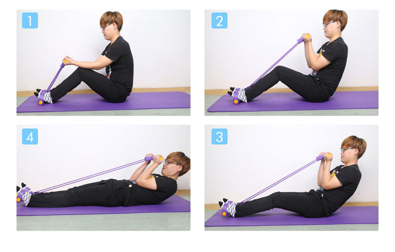 脚蹬仰卧起坐健身器材减肥减肚子瘦腰家用运动拉力器男女成人儿童