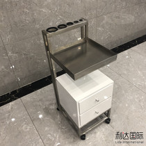 Barber shop tool cabinet hair stylist drawer hairdressing products floor cabinet hair salon special density board locker